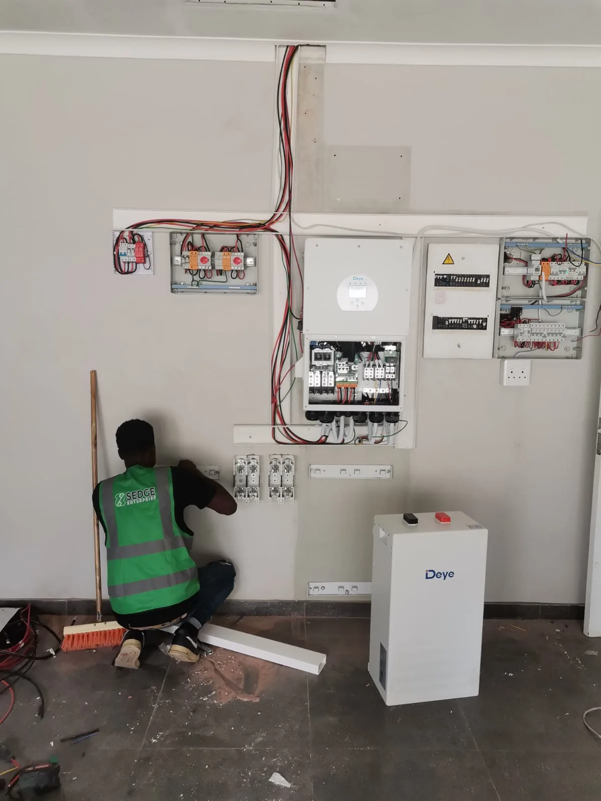 Energy installation in progress