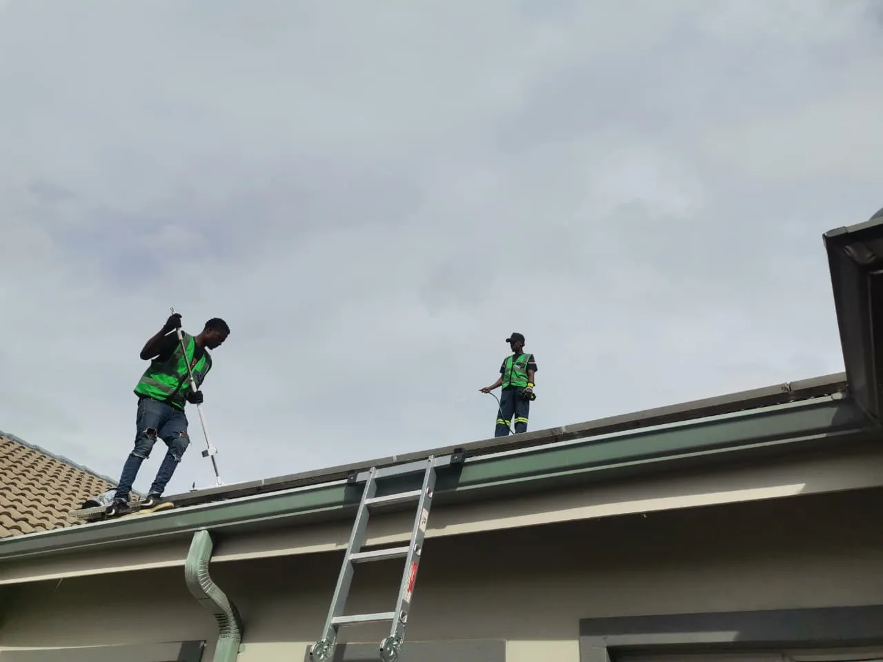 Roof preparation team
