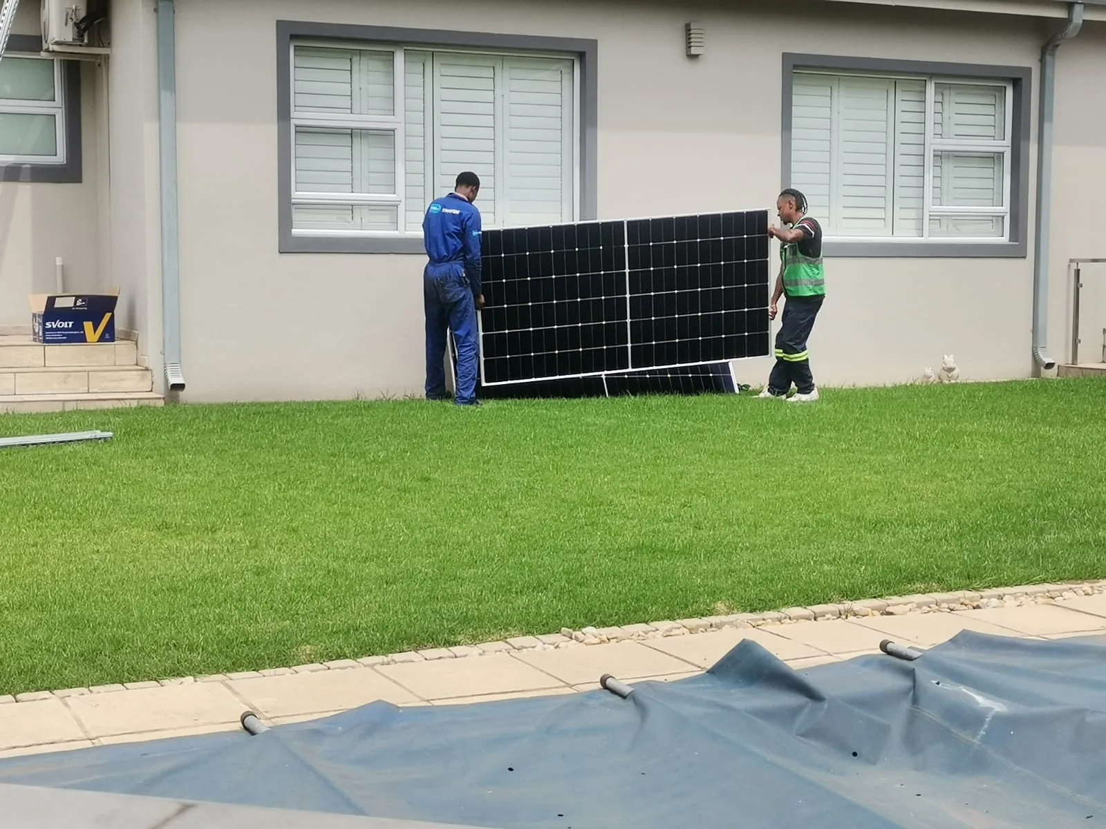 Solar panel handling